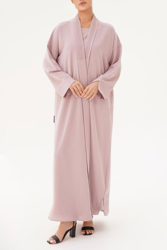 Linked Beige Abaya