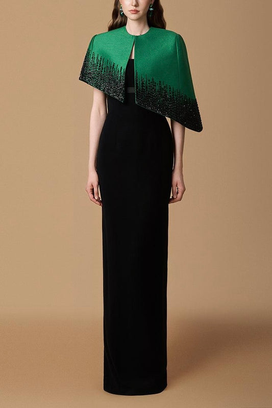 BUSTIER COLUMN GOWN