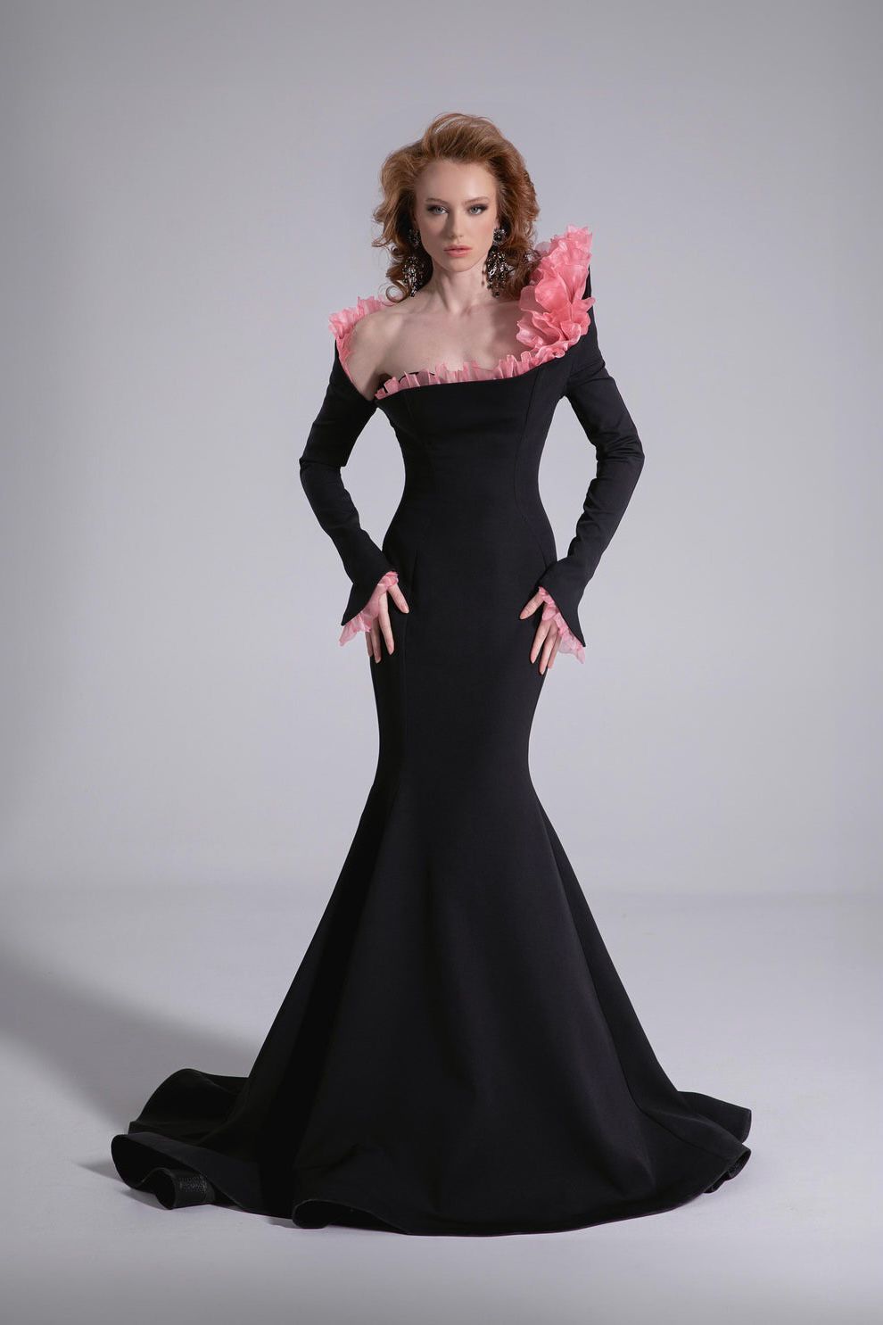 Striking Ruffled Dress